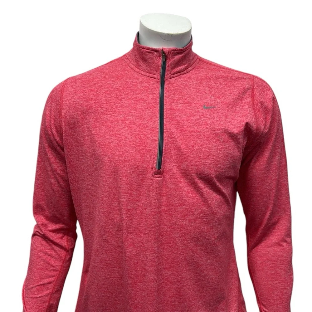 Nike Running Element Running Dri Fit Women's Red-White Pullover Jacket Shirt XL